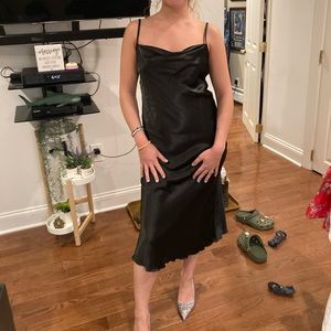 Bebe Black Slip Dress